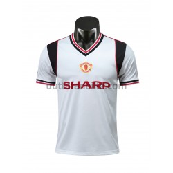 Jalkapallo Pelipaitoja Manchester United Retro Vieraspeliasu 1985 Lyhythihainen