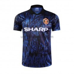 Jalkapallo Pelipaitoja Manchester United Retro Vieraspeliasu 1993 Lyhythihainen