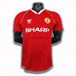 Jalkapallo Pelipaitoja Manchester United Retro Kotipeliasu 1988 Lyhythihainen