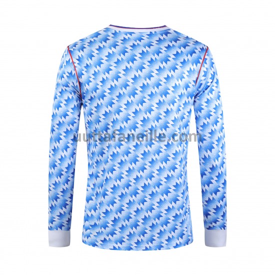 Jalkapallo Pelipaitoja Manchester United Retro Kotipeliasu 1992 Pitkähihainen