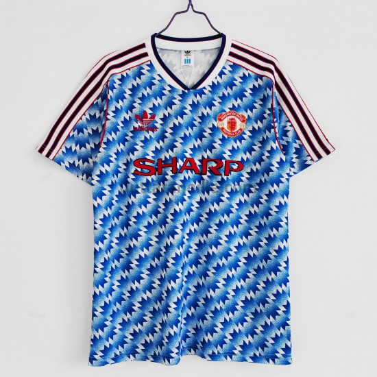 Jalkapallo Pelipaitoja Manchester United Retro Kotipeliasu 1992 Lyhythihainen