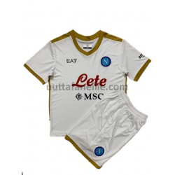 Jalkapallo Pelipaitoja SSC Napoli Lasten Vieraspeliasu 2021-2022 Lyhythihainen