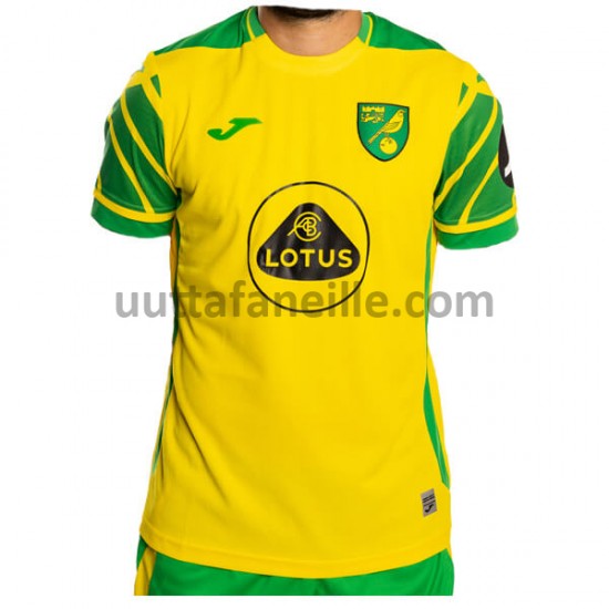 Jalkapallo Pelipaitoja Norwich City Kotipeliasu 2021-2022 Lyhythihainen