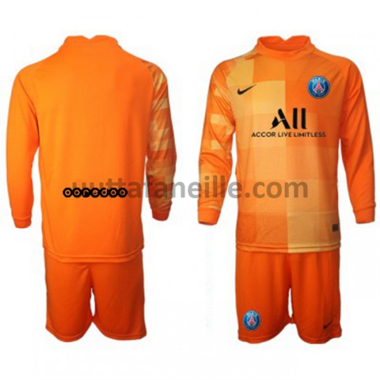 Jalkapallo Pelipaitoja Paris Saint-Germain Maalivahti Lasten Kotipeliasu 2021-2022 Pitkähihainen