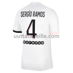 Jalkapallo Pelipaitoja Paris Saint-Germain Sergio Ramos 4 Vieraspeliasu 2021-2022 Lyhythihainen