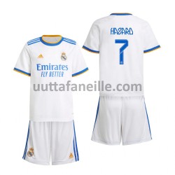 Jalkapallo Pelipaitoja Real Madrid Eden Hazard 7 Lasten Kotipeliasu 2021-2022 Lyhythihainen