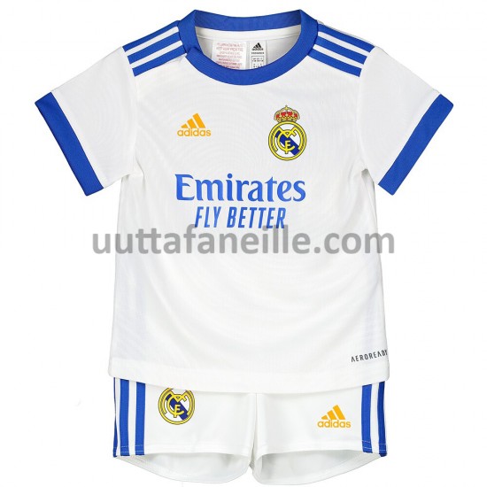Jalkapallo Pelipaitoja Real Madrid Lasten Kotipeliasu 2021-2022 Lyhythihainen
