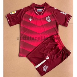 Jalkapallo Pelipaitoja Real Sociedad Lasten Vieraspeliasu 2021-2022 Lyhythihainen