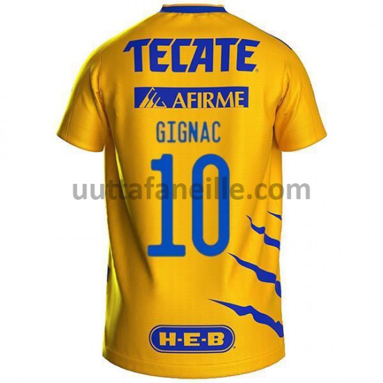 Jalkapallo Pelipaitoja Tigres UANL Andre-Pierre Gignac 10 Kotipeliasu 2021-2022 Lyhythihainen