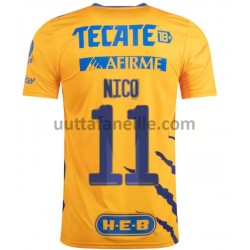 Jalkapallo Pelipaitoja Tigres UANL Nico Lopez 11 Kotipeliasu 2021-2022 Lyhythihainen