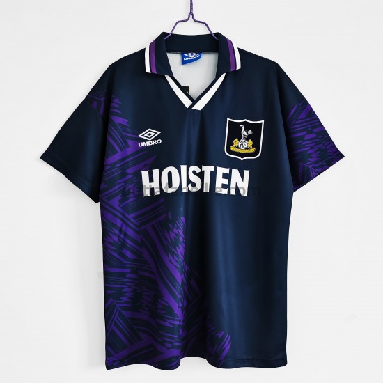 Jalkapallo Pelipaitoja Tottenham Hotspur Retro Vieraspeliasu 1994-1995 Lyhythihainen