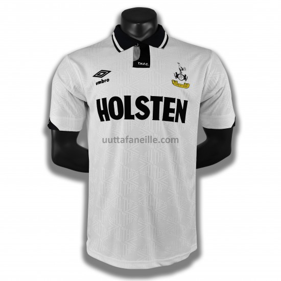 Jalkapallo Pelipaitoja Tottenham Hotspur Retro Kotipeliasu 1990 Lyhythihainen