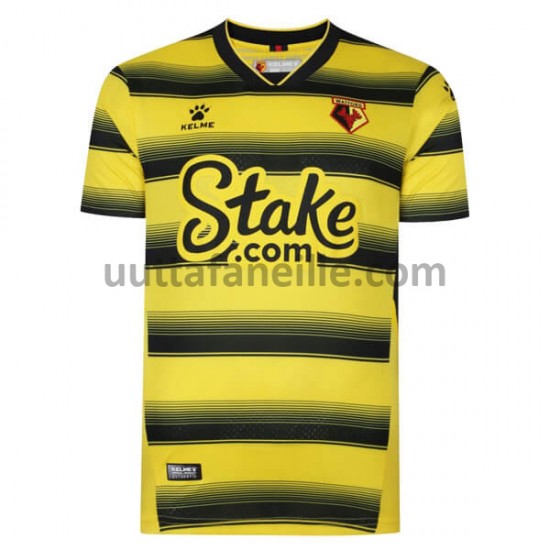 Jalkapallo Pelipaitoja Watford Kotipeliasu 2021-2022 Lyhythihainen