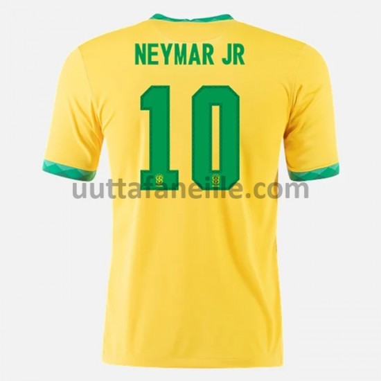 Jalkapallo Pelipaitoja Brasilia Neymar JR 10 Kotipeliasu 2020-2021 Lyhythihainen