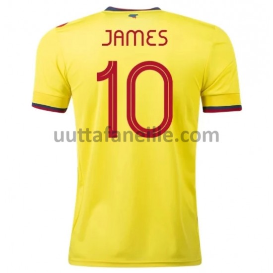Jalkapallo Pelipaitoja Kolumbia James 10 Kotipeliasu 2020-2021 Lyhythihainen