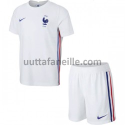 Jalkapallo Pelipaitoja Ranska Lasten Vieraspeliasu Euro 2020 Lyhythihainen