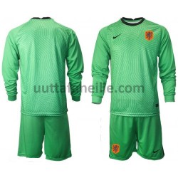 Jalkapallo Pelipaitoja Alankomaat Maalivahti Lasten Vieraspeliasu Euro 2020 Pitkähihainen