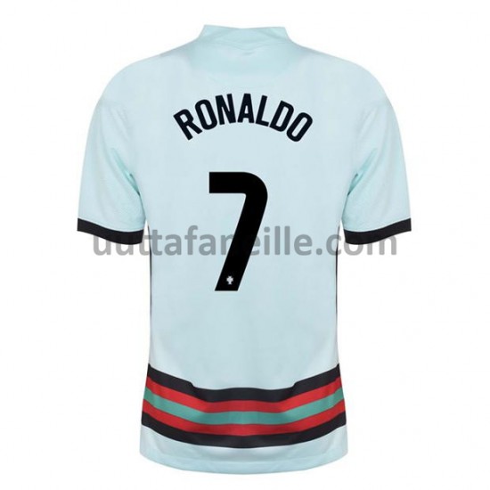 Jalkapallo Pelipaitoja Portugali Cristiano Ronaldo 7 Vieraspeliasu Euro 2020 Lyhythihainen
