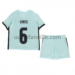 Jalkapallo Pelipaitoja Portugali Jose Fonte 6 Lasten Vieraspeliasu Euro 2020 Lyhythihainen