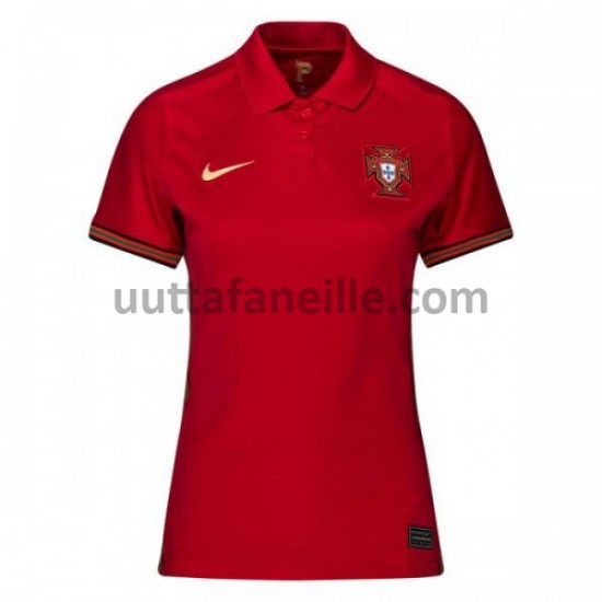 Jalkapallo Pelipaitoja Portugali Nainen Kotipeliasu Euro 2020 Lyhythihainen