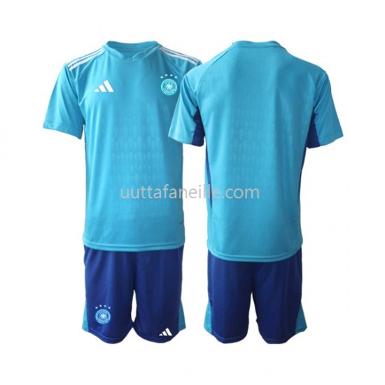 Jalkapallo Pelipaitoja Saksa Maalivahti Lasten Kotipeliasu MM-kisat 2022 Lyhythihainen