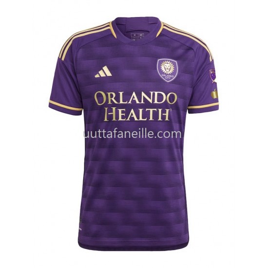 Jalkapallo Pelipaitoja Orlando City SC Mies Kotipeliasu 2023-2024 Lyhythihainen