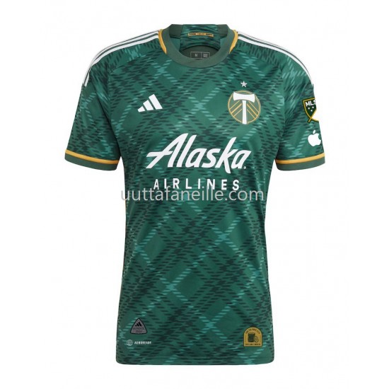 Jalkapallo Pelipaitoja Portland Timbers Mies Kotipeliasu 2023-2024 Lyhythihainen