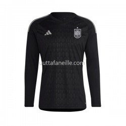 Jalkapallo Pelipaitoja Espanja Maalivahti Mies Kotipeliasu 2022 Pitkähihainen