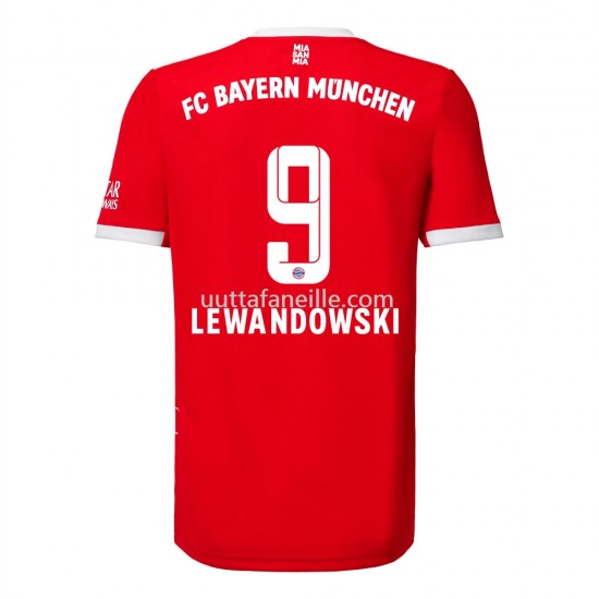 Jalkapallo Pelipaitoja Bayern München Lewandowski 9 Kotipeliasu 2022-2023 Lyhythihainen
