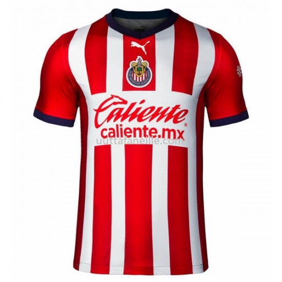 Jalkapallo Pelipaitoja CD Guadalajara Kotipeliasu 2022-2023 Lyhythihainen