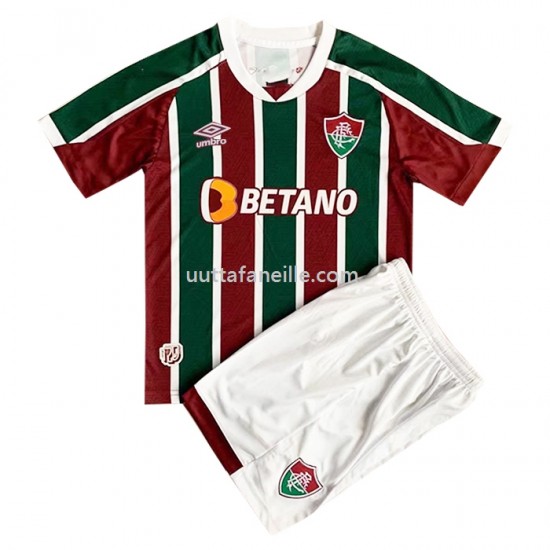 Jalkapallo Pelipaitoja Fluminense Lasten Kotipeliasu 2022-2023 Lyhythihainen