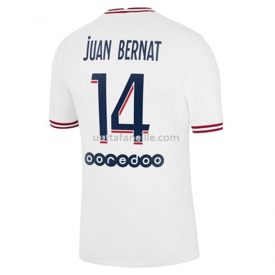 Jalkapallo Pelipaitoja Paris Saint-Germain Juan Bernat 14 Neljäs peliasu 2021-2022 Lyhythihainen