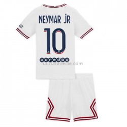 Jalkapallo Pelipaitoja Paris Saint-Germain Germain Neymar Jr 10 Lasten Neljäs peliasu 2021-2022 Lyhythihainen
