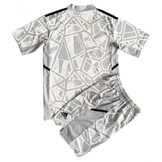 Jalkapallo Pelipaitoja RB Leipzig Maalivahti Lasten Vieraspeliasu 2022-2023 Lyhythihainen