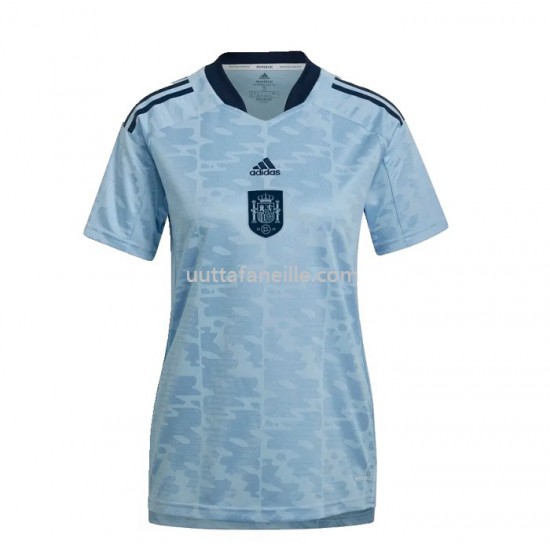 Jalkapallo Pelipaitoja Espanja Nainen Vieraspeliasu 2022 Lyhythihainen