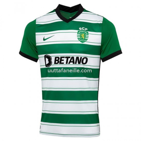 Jalkapallo Pelipaitoja Sporting CP Kotipeliasu 2022-2023 Lyhythihainen