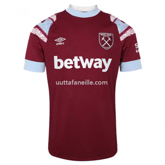 Jalkapallo Pelipaitoja West Ham United Kotipeliasu 2022-2023 Lyhythihainen