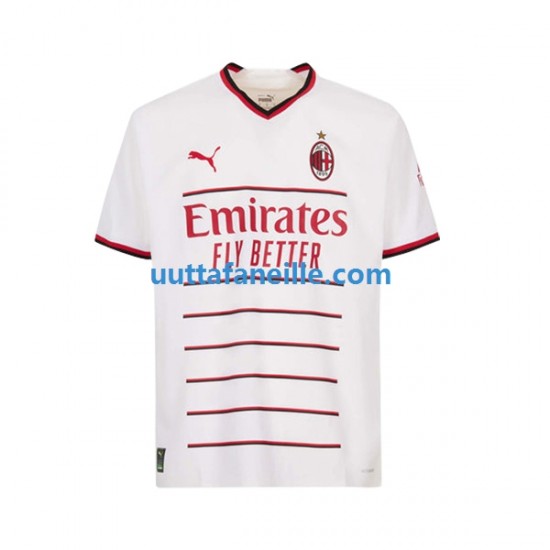 Jalkapallo Pelipaitoja AC Milan Mies Vieraspeliasu 2022-2023 Lyhythihainen