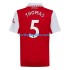 Jalkapallo Pelipaitoja Arsenal Thomas Partey 5 Mies Kotipeliasu 2022-2023 Lyhythihainen