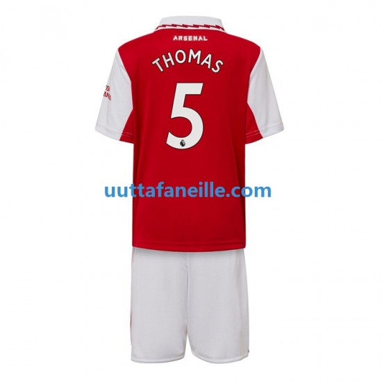 Jalkapallo Pelipaitoja Arsenal Thomas Partey 5 Lasten Kotipeliasu 2022-2023 Lyhythihainen