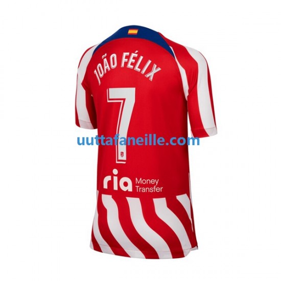 Jalkapallo Pelipaitoja Atlético Madrid Joao Felix 7 Mies Kotipeliasu 2022-2023 Lyhythihainen