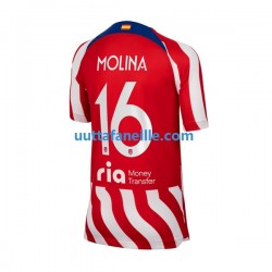 Jalkapallo Pelipaitoja Atlético Madrid Nahuel Molina 16 Mies Kotipeliasu 2022-2023 Lyhythihainen