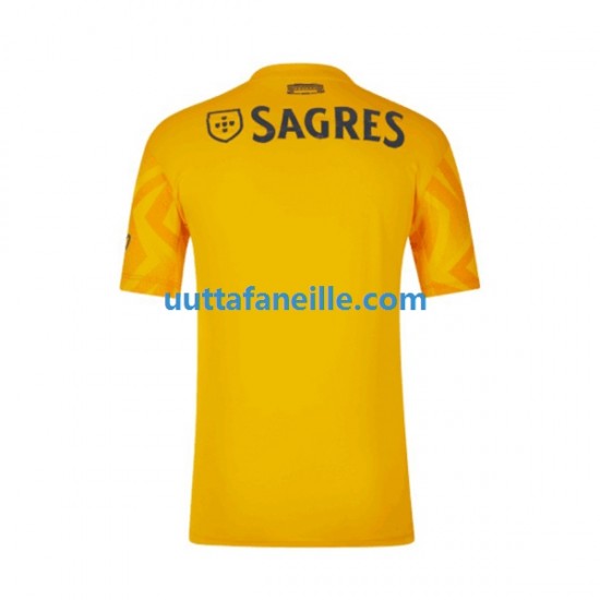 Jalkapallo Pelipaitoja Benfica Mies Vieraspeliasu 2022-2023 Lyhythihainen