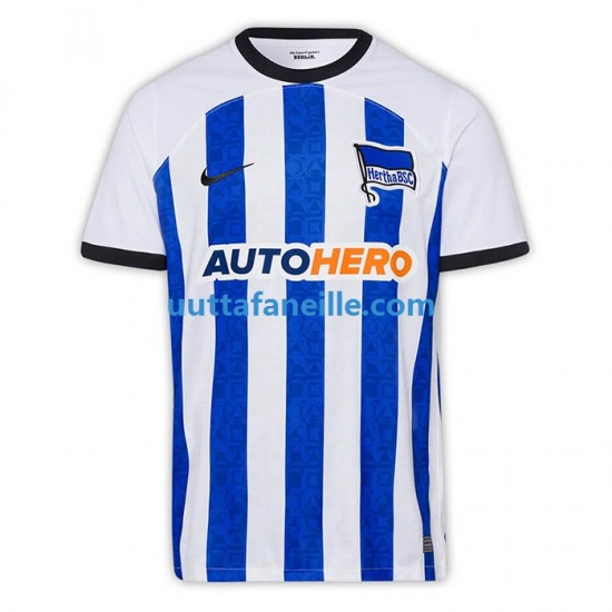 Jalkapallo Pelipaitoja Hertha BSC Mies Kotipeliasu 2022-2023 Lyhythihainen