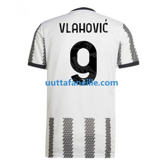 Jalkapallo Pelipaitoja Juventus Vlahovic 9 Mies Kotipeliasu 2022-2023 Lyhythihainen