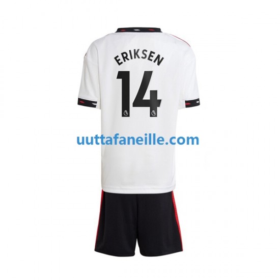 Jalkapallo Pelipaitoja Manchester United Christian Eriksen 14 Lasten Vieraspeliasu 2022-2023 Lyhythihainen