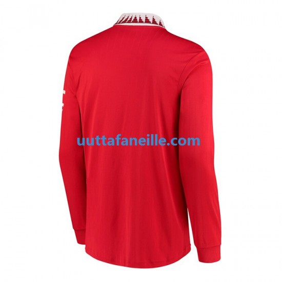 Jalkapallo Pelipaitoja Manchester United Mies Kotipeliasu 2022-2023 Pitkähihainen