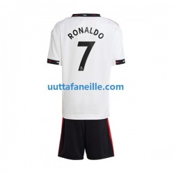 Jalkapallo Pelipaitoja Manchester United Ronaldo 7 Lasten Vieraspeliasu 2022-2023 Lyhythihainen