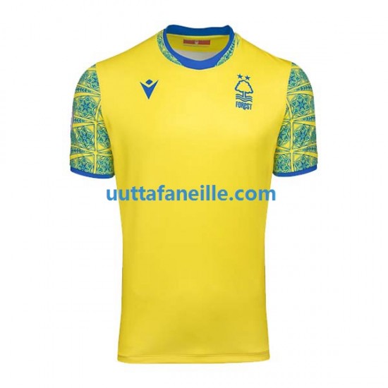 Jalkapallo Pelipaitoja Nottingham Forest Mies Vieraspeliasu 2022-2023 Lyhythihainen