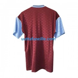 Jalkapallo Pelipaitoja West Ham United Retro Mies Kotipeliasu 1989-1990 Lyhythihainen